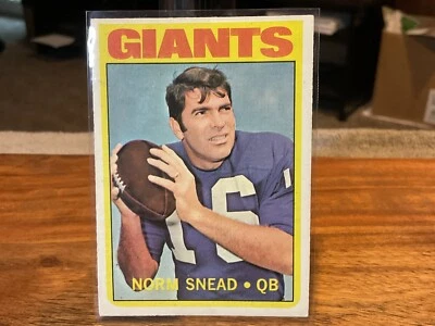1972 Topps Norm Snead #118 New York Giants - NMT - Image 1 of 3