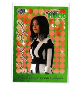2023 Upper Deck She Hulk Green Parallel Insert Trading Card #LE-9 Mallory Book - Picture 1 of 2
