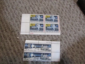 Collection of Vintage US Postage Stamps 1st Man on Moon & Decade of Achievements - Picture 1 of 5
