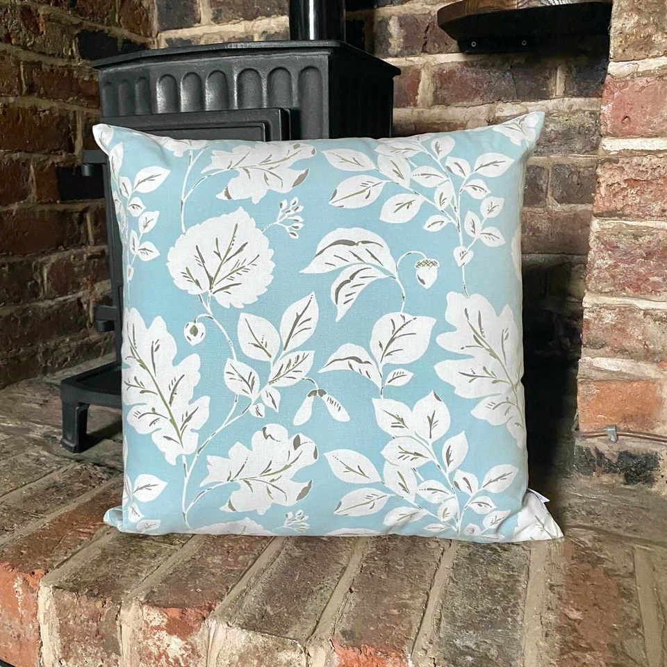 761. ALPINE FLORAL BLUE 100% Cotton Cushion Cover.Various sizes - Image 1 of 1
