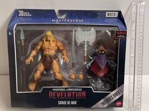 Masters of the Universe REVELATION SAVAGE HE-MAN Deluxe figure set - Picture 1 of 9
