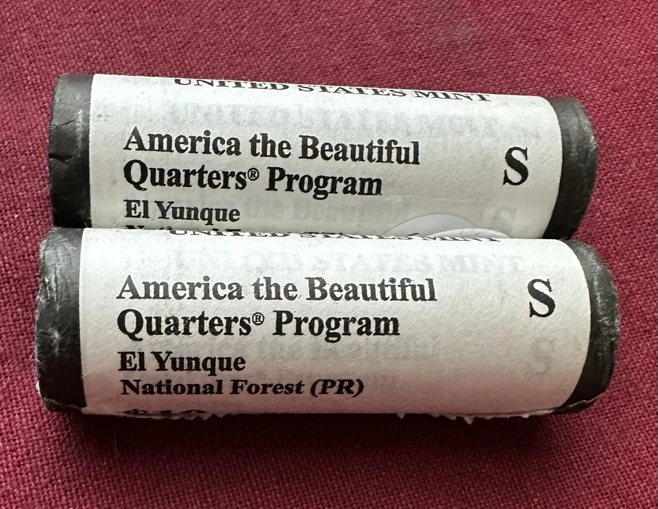 2012 S Puerto Rico El Yunque America The Beautiful Mint Quarter ONE Roll - Image 1 of 1