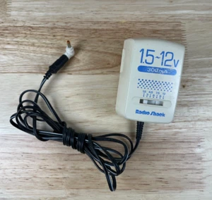 RadioShack AC Adapter Vintage, Model 273-1662, 1.5-12V 300mA Power Cable - Picture 1 of 2