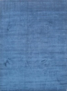 Tapis Gabbeh Fait Main 349x253 Cm – Bleu Foncé & Moderne | Rugeast - Imagen 1 de 6