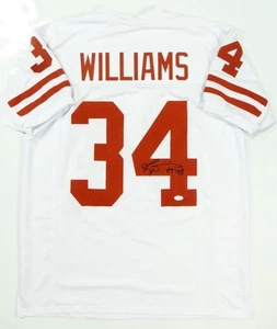 Ricky Williams Autographed White College Style Jersey W/ HT 98- JSA W Auth *4Acr - Picture 1 of 8