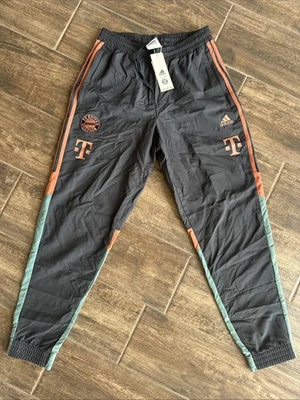 Pantalones deportivos tejidos Adidas Bayern Munich Culturewear 2024-25 gris naranja verde S Foto 1 de 4