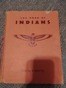 Das Buch der Indianer Holling C Holling rot Hardcover 1935 *** Fehler?*** Antik - Bild 1 von 24