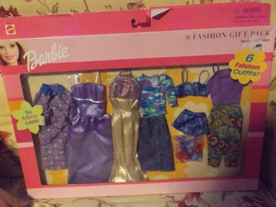 Barbie Fashion 2001 Mattel 6 paquete de regalo de moda y zapatos. Leer descripción Foto 1 de 2