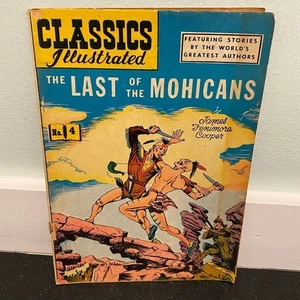 Classics Illustrated 4 Last of the Mohicans 1949 comic book HRN 60 - Picture 1 of 7
