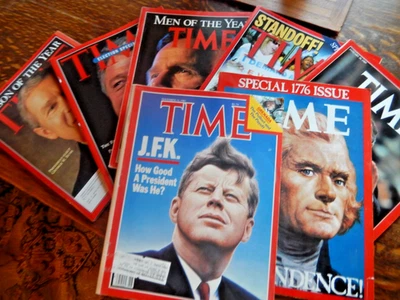 Presidents - Time - seven (7) magazines - 2000-2001-1996-1991-1989-1983-1976 - Image 1 of 4