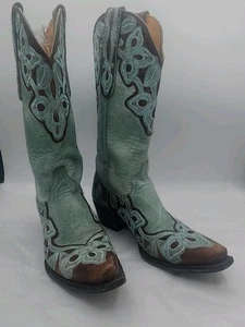 Old Gringo Marrione bestickte Blumen Westernstiefel Damen 7,5 - Bild 1 von 7