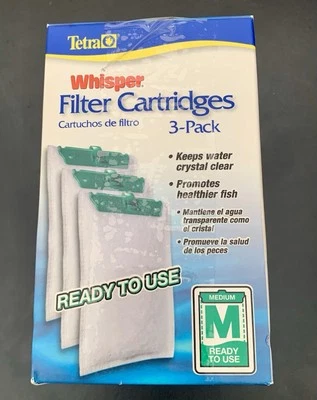 Cartuchos de filtro Tetra Whisper medianos 3 paquetes caja abierta Foto 1 de 4
