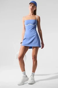 Alo Yoga Crystal Blue Airbrush Streamlined Dress - Picture 1 of 4