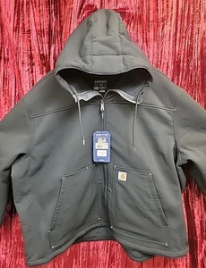 Carhartt BLACK MEN'S XXXL super dux jacket OK5001-M Relaxed Fit Rain Defender NW - Picture 1 of 16