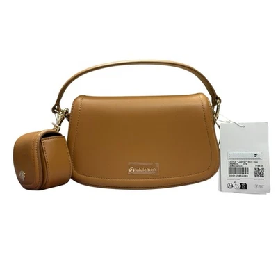 Mini Bolso Bandolera Lululemon Cactus Cuero Marrón Castaño Alternativo Nuevo con Etiquetas $148 Foto 1 de 4