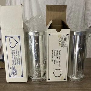 2 New Pampered Chef Bread Tubes Flower & Heart #1550/1560 - Picture 1 of 6