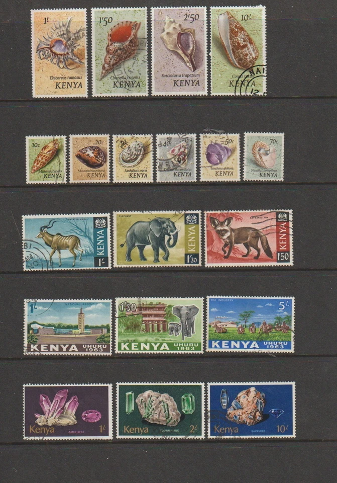 KENYA   Collection of  Various  Stamps     USED - Image 1 of 1