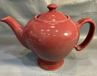 Vintage Tea Pot McCormick Spice Co Baltimore MD Burgundy Teapot - Image 1 of 4