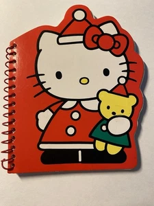 Sanrio Hello Kitty Navidad Mini Cuaderno Espiral 1990 45 Hojas Raro Nuevo De Colección - Imagen 1 de 4
