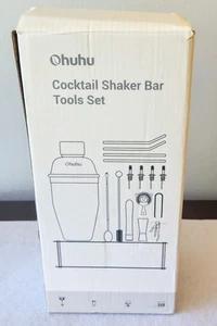 Nagelneu! 17 Stück Barkeeper Werkzeug Set Cocktail Shaker/Mixer Mixologist Neu im Karton MC - Bild 1 von 4