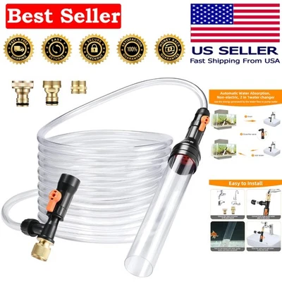 Versatile 30ft Gravel Vacuum and Water Changer: Perfect for Medium & Large Tanks - Image 1 of 4