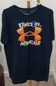 NWT Under Armour Endorsed Loose Navy Blue w/ Logo S/S T-Shirt Boys Youth XL - Picture 1 of 11