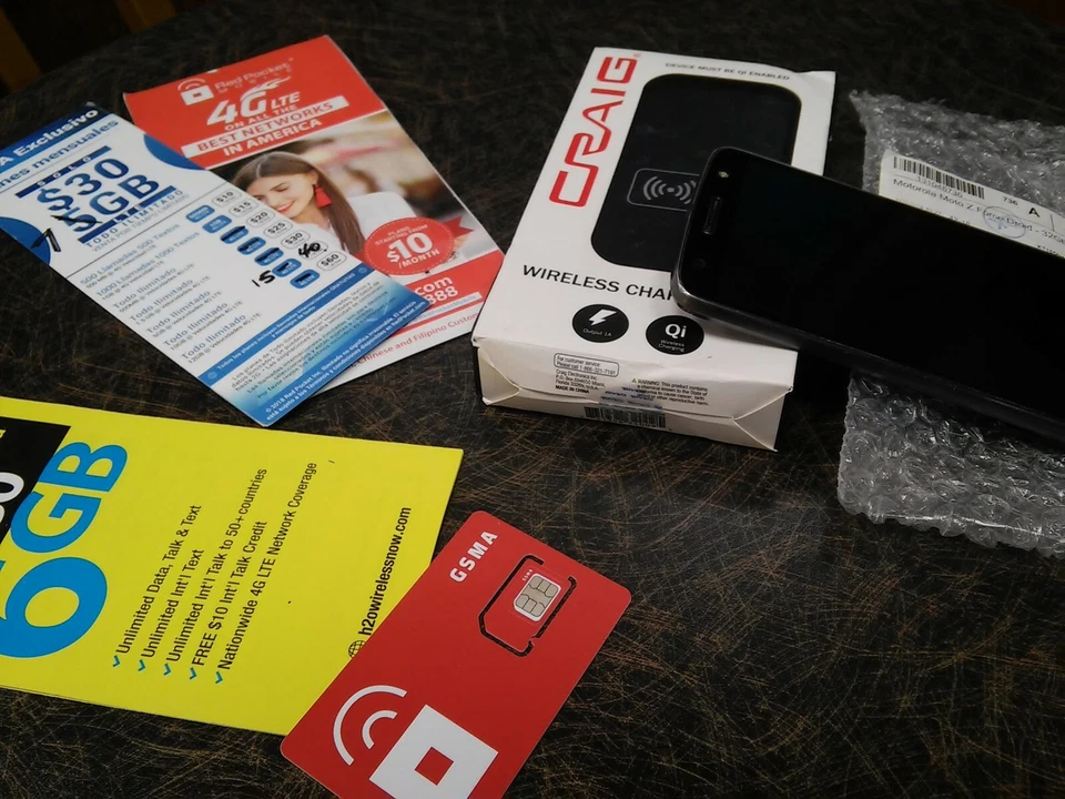 RED POCKETMOBILE 2 MOS. (60DAYS) .5GB PLAN 5G-AT&T/Ver/ TMOB STREAM YT ONFIREFOX - Image 1 of 4