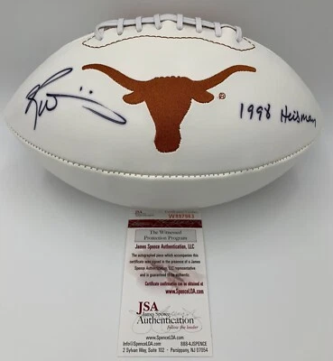 RICKY WILLIAMS signed/auto'd TEXAS LONGHORNS F/S Logo Football 98 HEISMAN - JSA - Image 1 of 4
