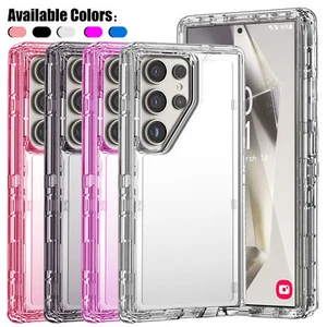 For Samsung Galaxy S24 Ultra S24+ S24 Luxury Transparent Case Clear Phone Cover - Picture 1 of 50