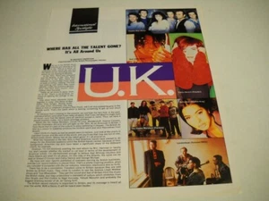 HAPPY MONDAYS Deacon Blue CATHY DENNIS Londonbeat SEAL 1991 Promo Poster Ad - Picture 1 of 2