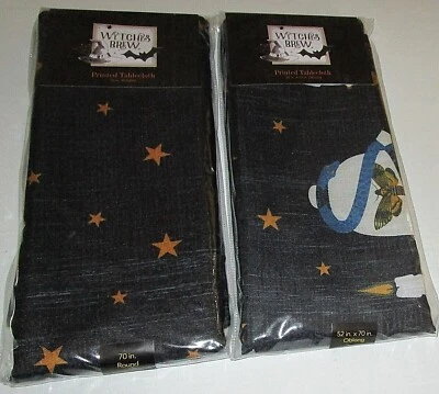 HALLOWEEN Printed Tablecloth Assortment BOOK OF SPELLS  [Your Choice] - Image 1 of 2