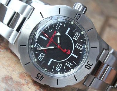 Reloj de pulsera mecánico de cuerda automática Vostok Komandirsky Diver 350623 Foto 1 de 4