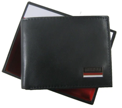 GUESS 31GO220085 Men's Bifold BILLFOLD Wallet BLACK NWT $48 - Image 1 of 4