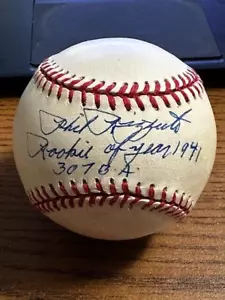PHIL RIZZUTO SIGNED AUTOGRAPHED OAL BASEBALL! Yankees! HOF! ROOKIE OF YEAR! - Picture 1 of 2