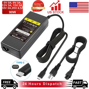 90W USB Type C Charger for Dell Inspiron7500 7506 7706 2-in-1 Latitude 7420 7520 - Picture 1 of 11