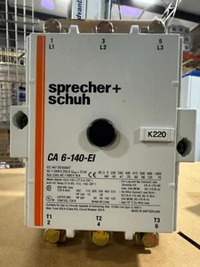 Sprecher + Schuh CA6 Contactor Breaker & Control Supply CA6-140-EL CA 6-P - Picture 1 of 5