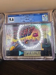 F-Zero Super Nintendo SNES PC CGC 9.6 A++ SEALED V-Seam 1998 High Grade! - Picture 1 of 3