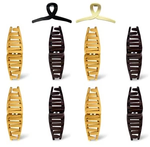 8-Pack Butterfly Style Hair Claw Clips for Thick & Thin Hair Claws Stylish Clip - Picture 1 of 14