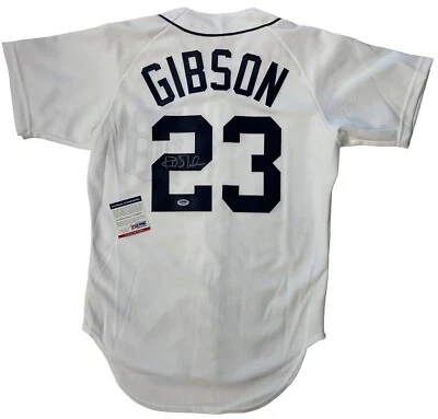 KIRK GIBSON SIGNED RAWLINGS AUTHENTIC DETROIT TIGERS JERSEY PSA COA 40 - Image 1 of 4