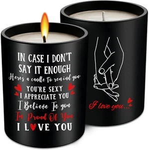 I Love You Valentines Day Gift Candles Wife Romantic Valentine Present For Her - Picture 1 of 9