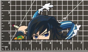 GIYU TOMIOKA DEMON SLAYER STICKER DECAL -Peeker Peeking Wave- 4 Different Sizes - Picture 1 of 5