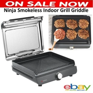 Ninja Smokeless Indoor Grill Griddle Flat Hot Plate Hotplate Heated Benchtop NEW - Picture 1 of 12
