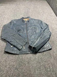 Willsons Grey Men's Winter Leather Jacket Full Sleeve Outerwear Zip Size XL - Picture 1 of 20