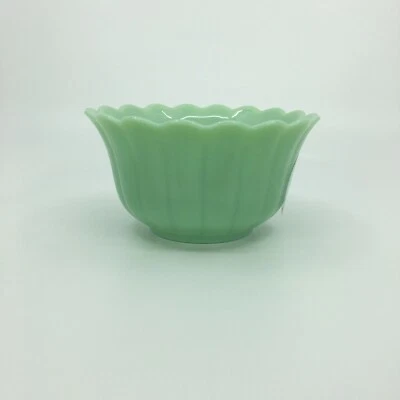 The Pioneer Woman Timeless Beauty Jade Green Milk Glass Cereal Bowl Scalloped - Image 1 of 4