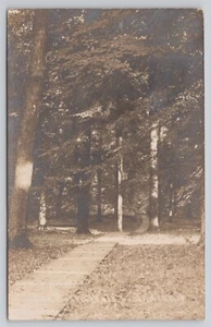 RPPC The Boardwalk Indiana Path in Woods c1907-1909 Real Photo Postcard - Picture 1 of 2