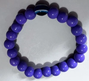 Bracelet Beads Purple Free Size Flexible Brand New Fast Delivery - Picture 1 of 1