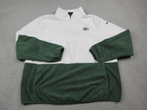 Green Bay Packers Sweater Womens Extra Large White Green Logo NFL Football Cover
