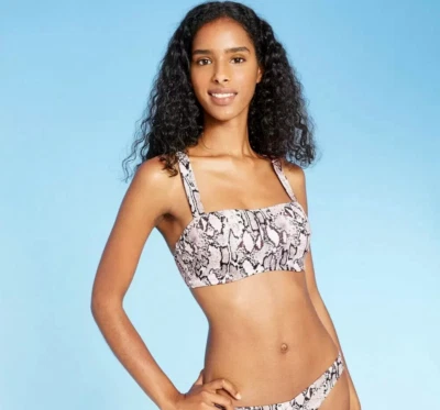 Женский легкий бюстгальтер-бикини Shade & Shore с квадратным вырезом размер 34C - Изображение 1 из 4