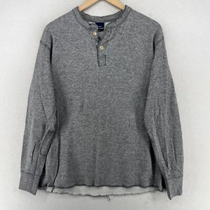 DUOFOLD Shirt Mens XL Wool Blend Thermal Base 2-Layer Henley Winter VTG Gray - Picture 1 of 17