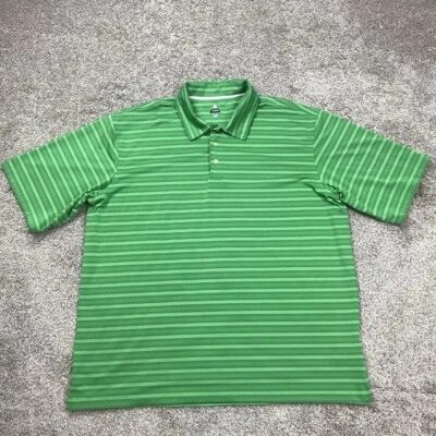 Polo de golf Bolle para hombre XXL verde a rayas manga corta ligero elástico Foto 1 de 4
